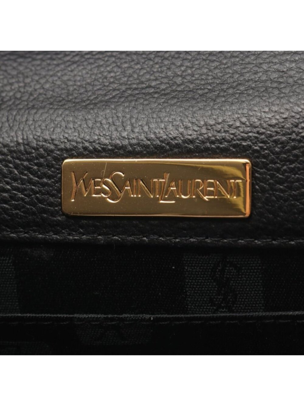 Saint Laurent Yves Handbag 2-Way Black Leather - Picture 4 of 7